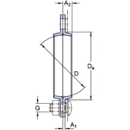 Coussinet de palier SKF 7500PFD52