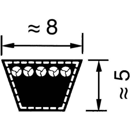 Courroie OPTIBELT VB8850