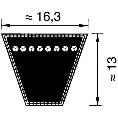 Courroie OPTIBELT SPB1860