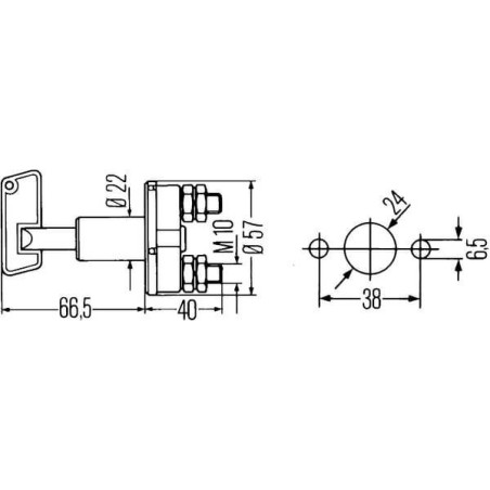 Coupe batterie 50A HELLA 6EK002843001