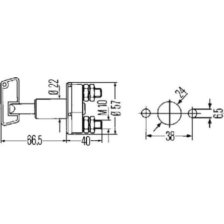 Coupe batterie 50A HELLA 6EK002843001