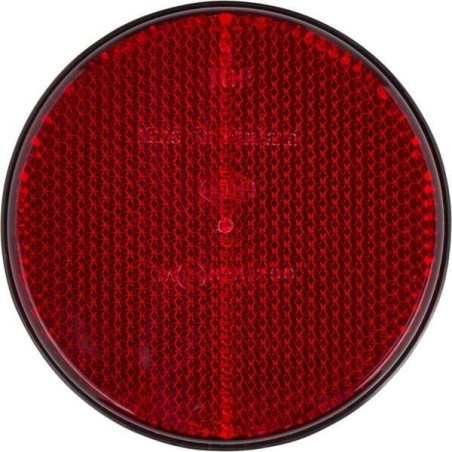 Catadioptre rond rouge diamètre 85mm à visser HELLA 8RA002016111