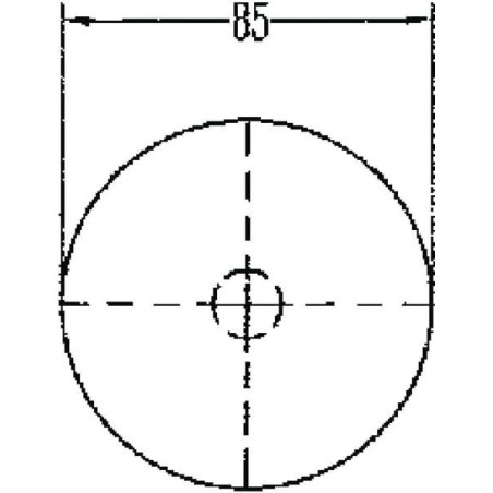 Catadioptre rond rouge diamètre 85mm à visser HELLA 8RA002016111