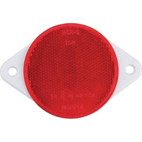 Catadioptre rond rouge diamètre 75mm à visser GOPART LA75018