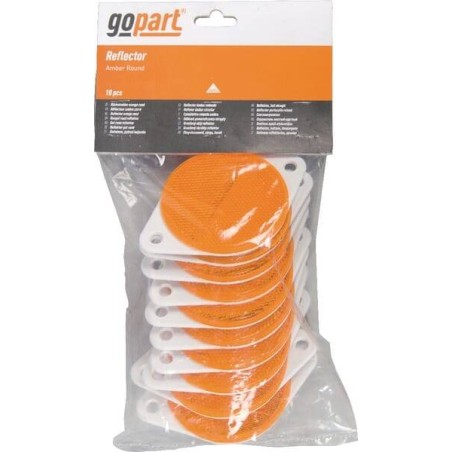 Catadioptre rond orange diamètre 75mm à visser GOPART LA75017