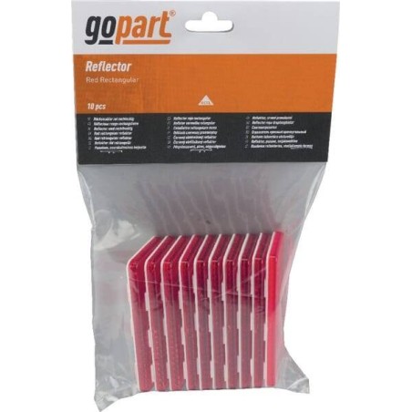 Catadioptre rectangle rouge 94x44mm GOPART LA75006