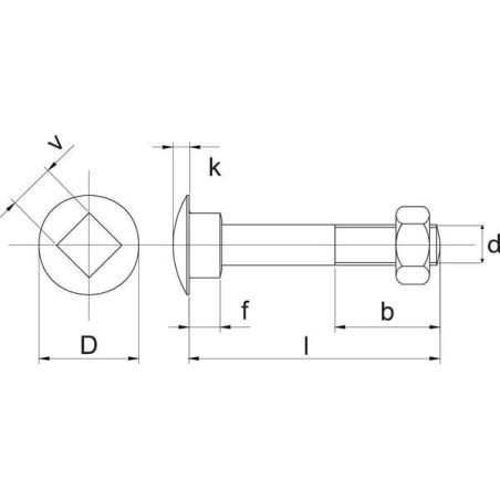 Boulon M5x25 UNIVERSEL 603525