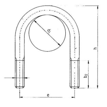 Boulon avec étrier UNIVERSEL 357015