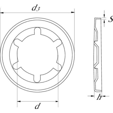 Bague de fixation 8mm STARLOCK SL08RVS