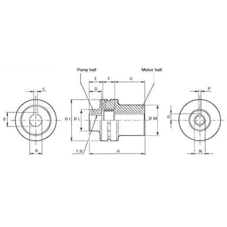 Accouplement MP-FILTRI GE282