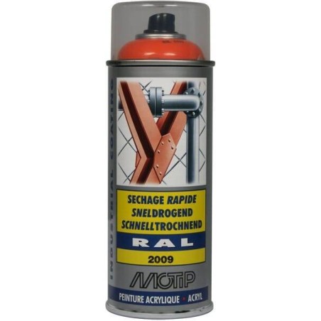 Peinture spray orange MOTIP 07082