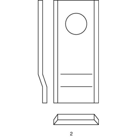 Couteau de faucheuse UNIVERSEL 108P21KR