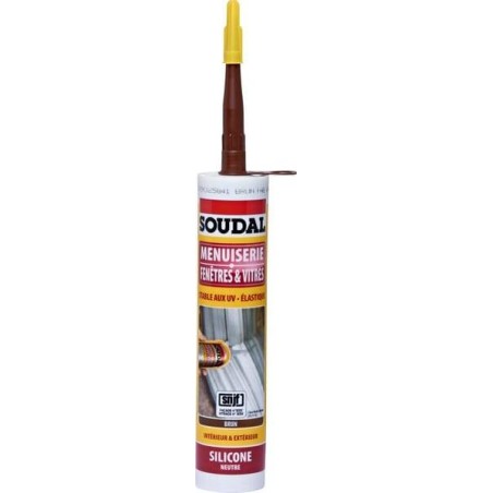 Silicone marron 300mL SOUDAL 110253SOU