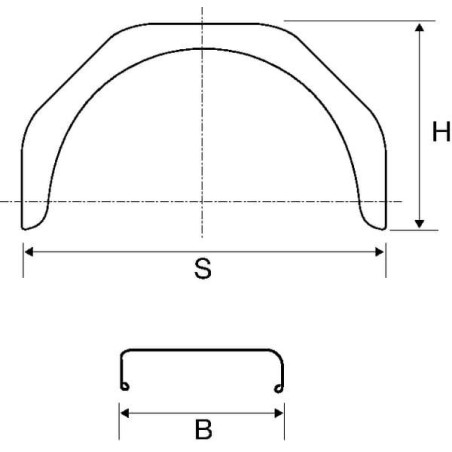 Garde-boue de remorque AL-KO 1258169