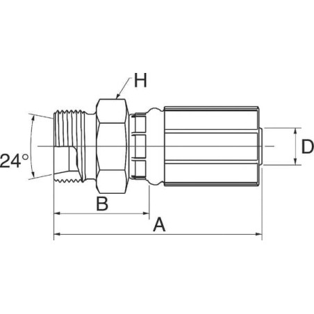 Raccord GATES 12G22MDL