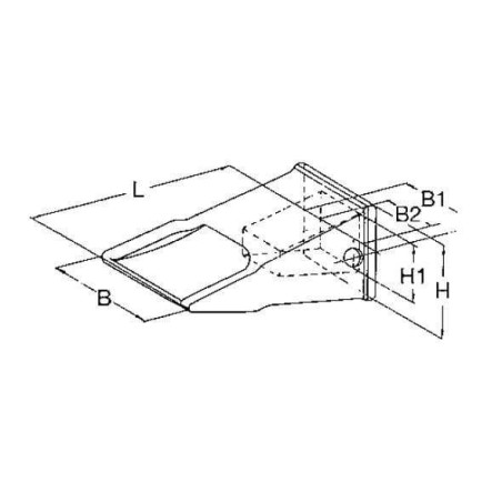 Dent de godet UNIVERSEL 1U3202N