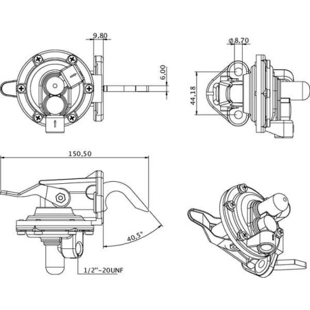 Pompe à carburant UNIVERSEL 2641336KR