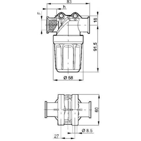 Filtre de pression ARAG 3240T023