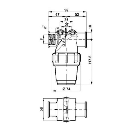 Filtre de pression ARAG 3242A023