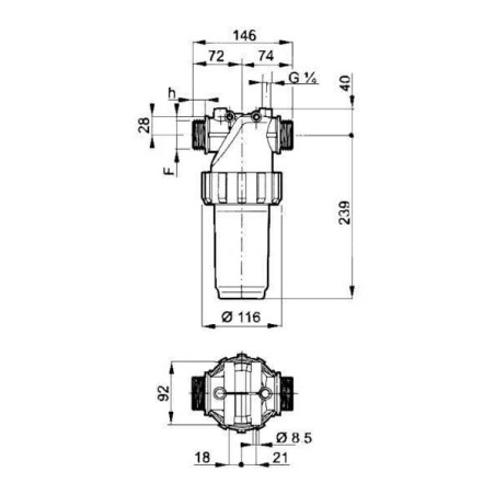 Filtre de pression ARAG 3262052