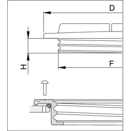 Couvercle de réservoir 255mm ARAG 3510120AV