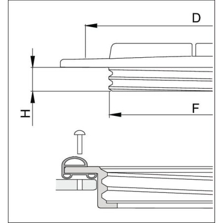 Couvercle de réservoir 455mm ARAG 3514160