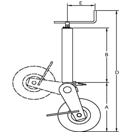 Roue Jockey UNIVERSEL 483807