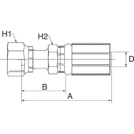 Raccord GATES 4G4FFORX