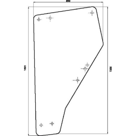 Vitre de porte UNIVERSEL 6005023110N