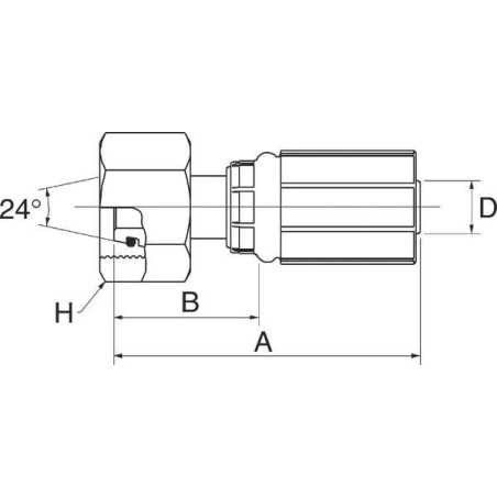 Raccord GATES 8G16FDHORX