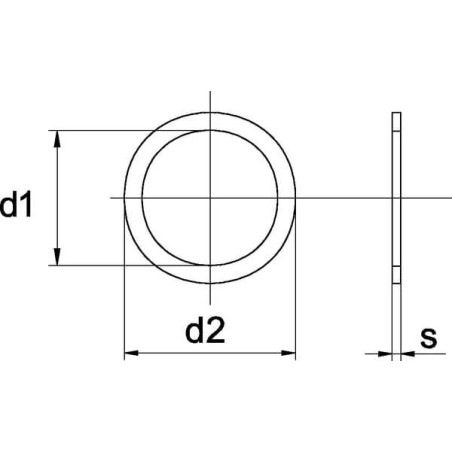 Rondelle renforcée 25x50x1,5 UNIVERSEL CBS255015H