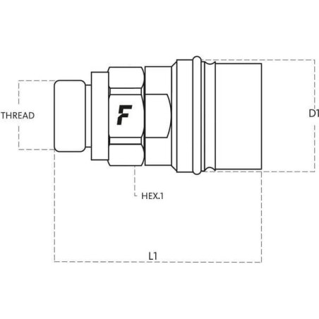 Coupleur FASTER CVV0812GASFV