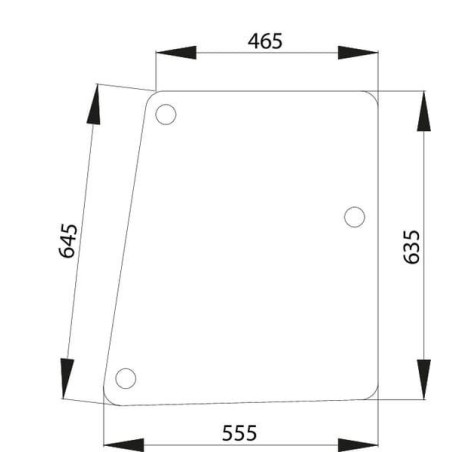 Vitre latérale UNIVERSEL D520512B