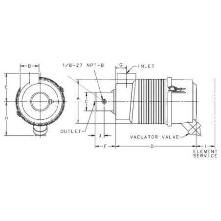 Filtre à air DONALDSON G057502