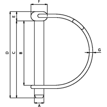 Goupille GOPART LP845GP