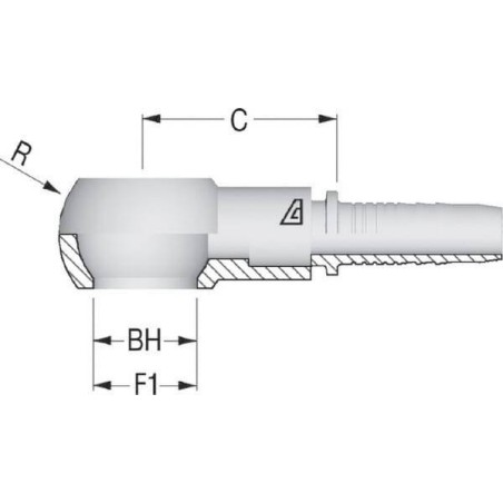 Raccord ALFAGOMMA PQB86