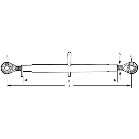 Barre de poussée GOPART TL1152411GP