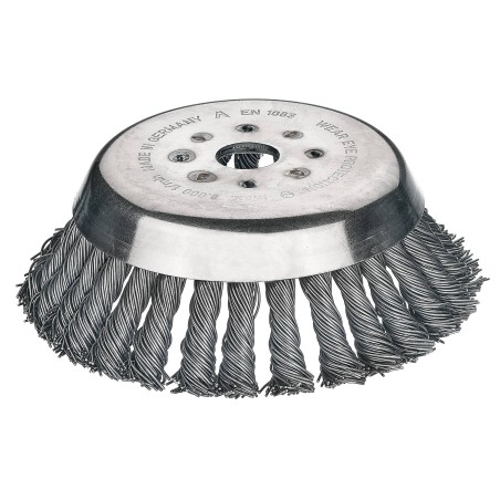 Tête brosse conique 36 tresses métallique DOLMAR, ECHO, SOLO, UNIVERSEL 1615625