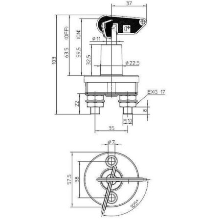 Coupe batterie ELECTRO MECANICA CORMAR LA500045