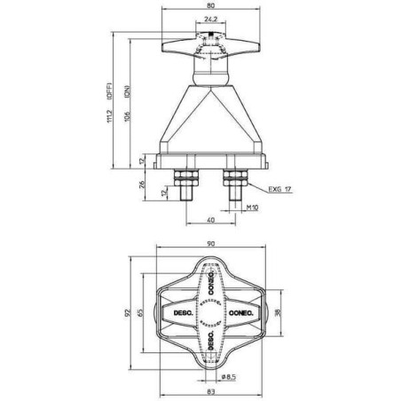 Coupe batterie ELECTRO MECANICA CORMAR LA500015