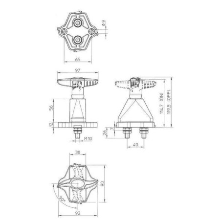 Coupe batterie ELECTRO MECANICA CORMAR LA500075