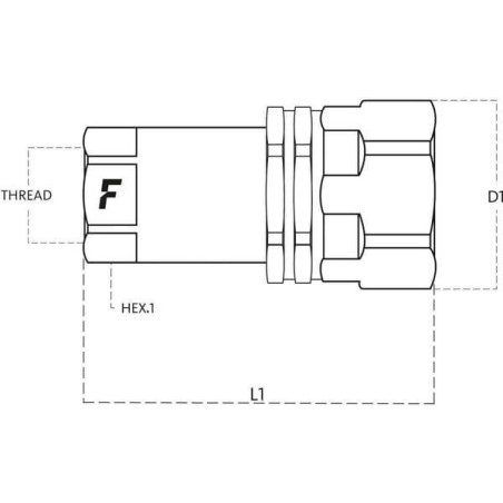 Coupleur FASTER VV12GASF