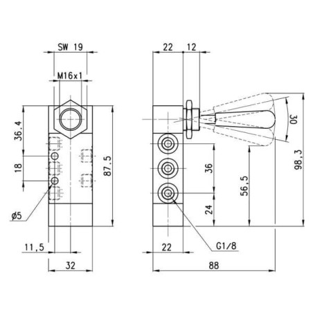 Distributeur CAMOZZI 368900