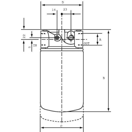 Filtre MP-FILTRI CT050P10AB