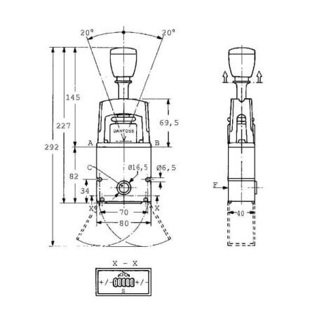 Levier DANFOSS PVRES155B4210