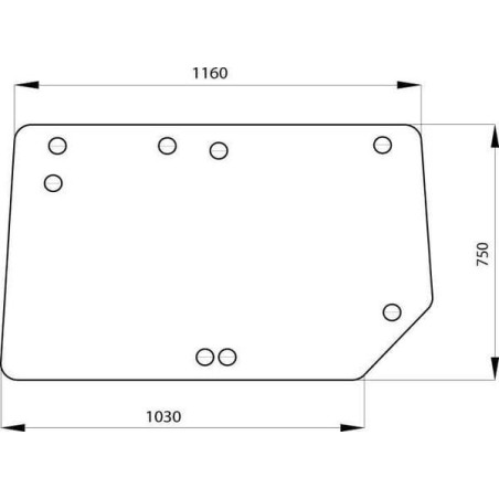 Vitre arrière UNIVERSEL RT6005023210N