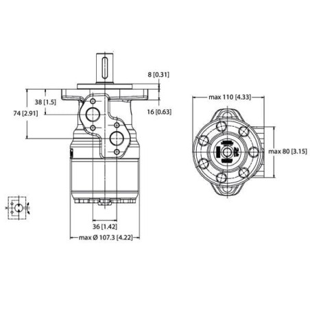 Moteur DANFOSS OMRX10011186674