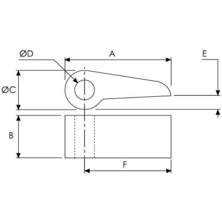 Oeillet à souder UNIVERSEL WS3106A