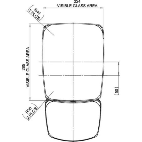 Rétroviseur BRITAX 7135050AM