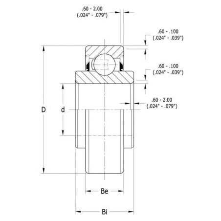 Roulement à billes PEER-BEARING 203KRR2